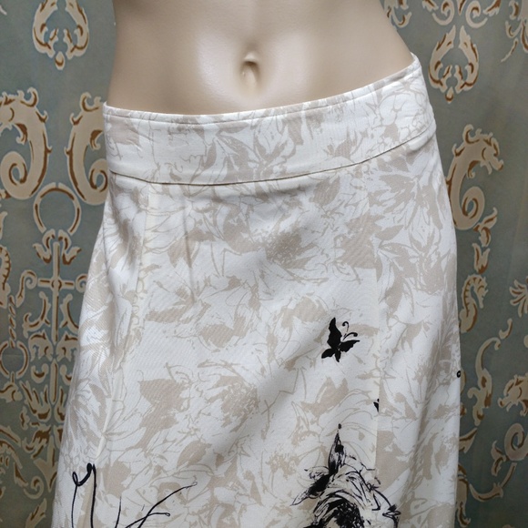 Soft Surroundings Butterfly Print Maxi Full Skirt - Picture 4 of 8